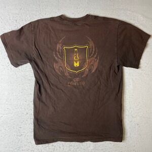 Y2K Corona Extra Beer T Shirt Brown Cancun Graphic Tee‎